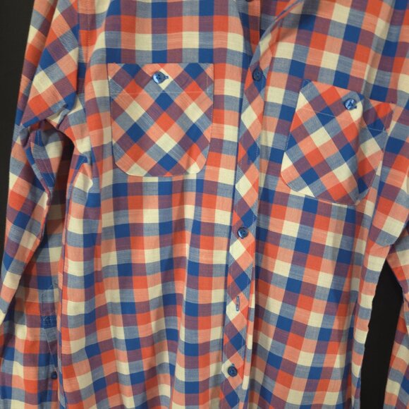 Cats Eye Double Pocket Button Up Size Large Very Nice - Picture 3 of 8